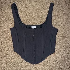 garage grey corset, great condition, size extra small, i take offers